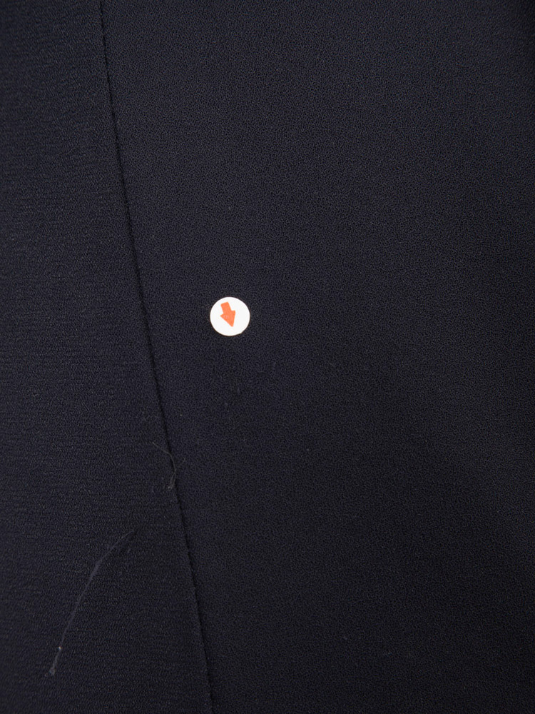 Stella McCartney Navy Draped Fitted Dress
