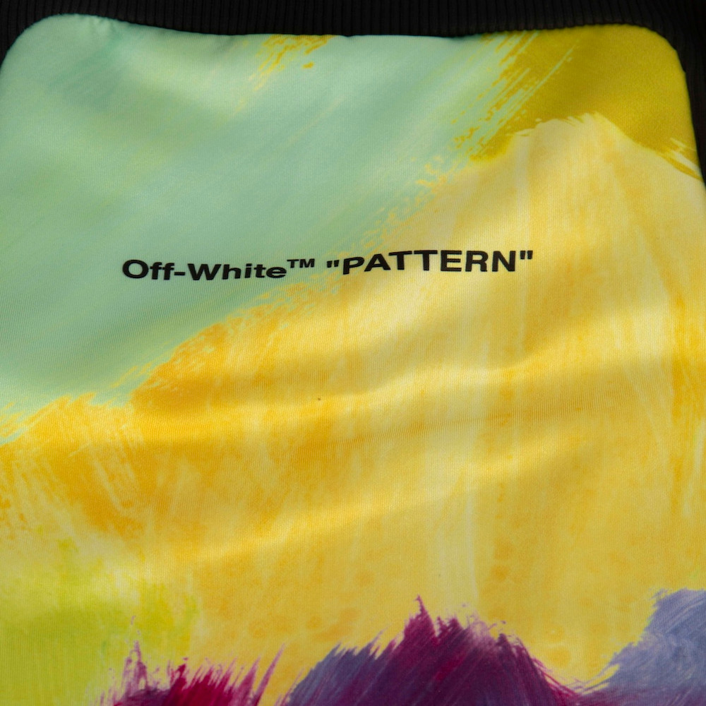 Off-White Brush Stroke Pattern Crop Top