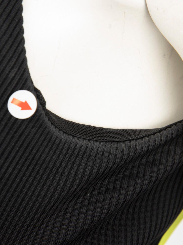 Off-White Brush Stroke Pattern Crop Top
