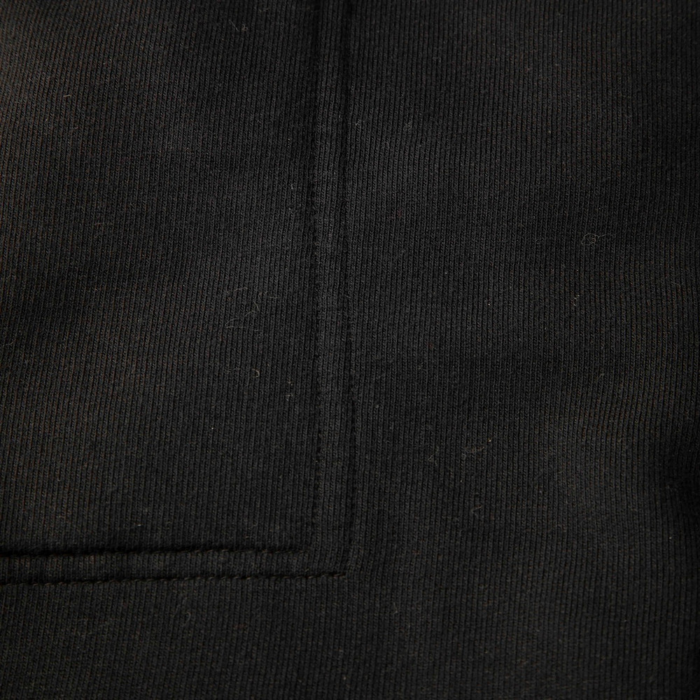 Rick Owens Black Drop Crotch Cropped Joggers