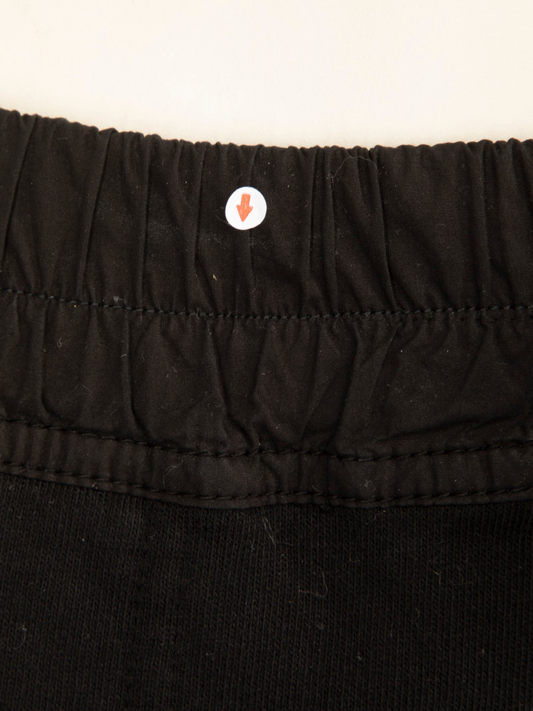 Rick Owens Black Drop Crotch Cropped Joggers