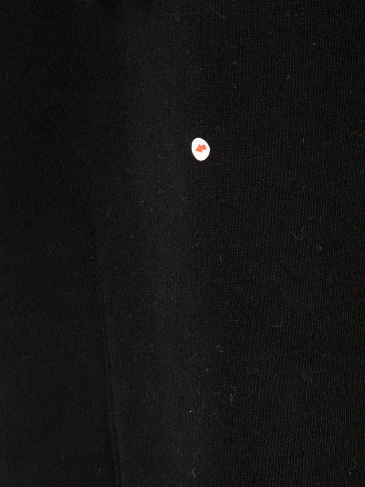 Rick Owens Black Drop Crotch Cropped Joggers