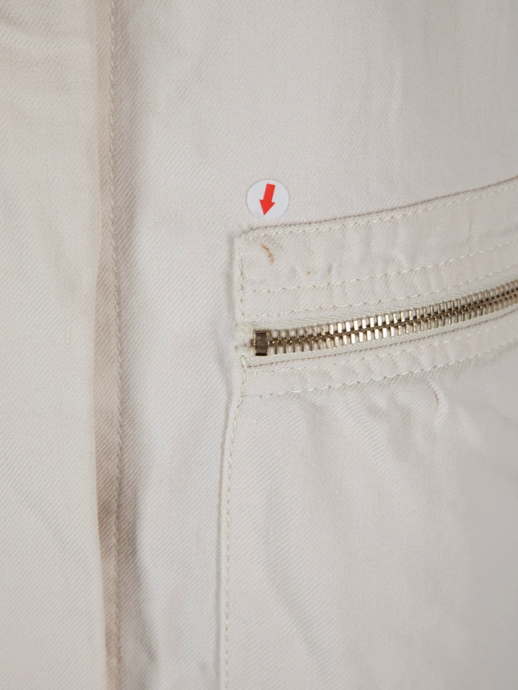 Stella McCartney Ecru Snap Button Long Jacket