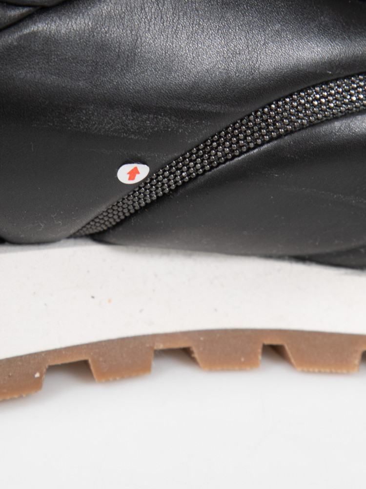 Brunello Cucinelli Black Monili-Chain Trainers