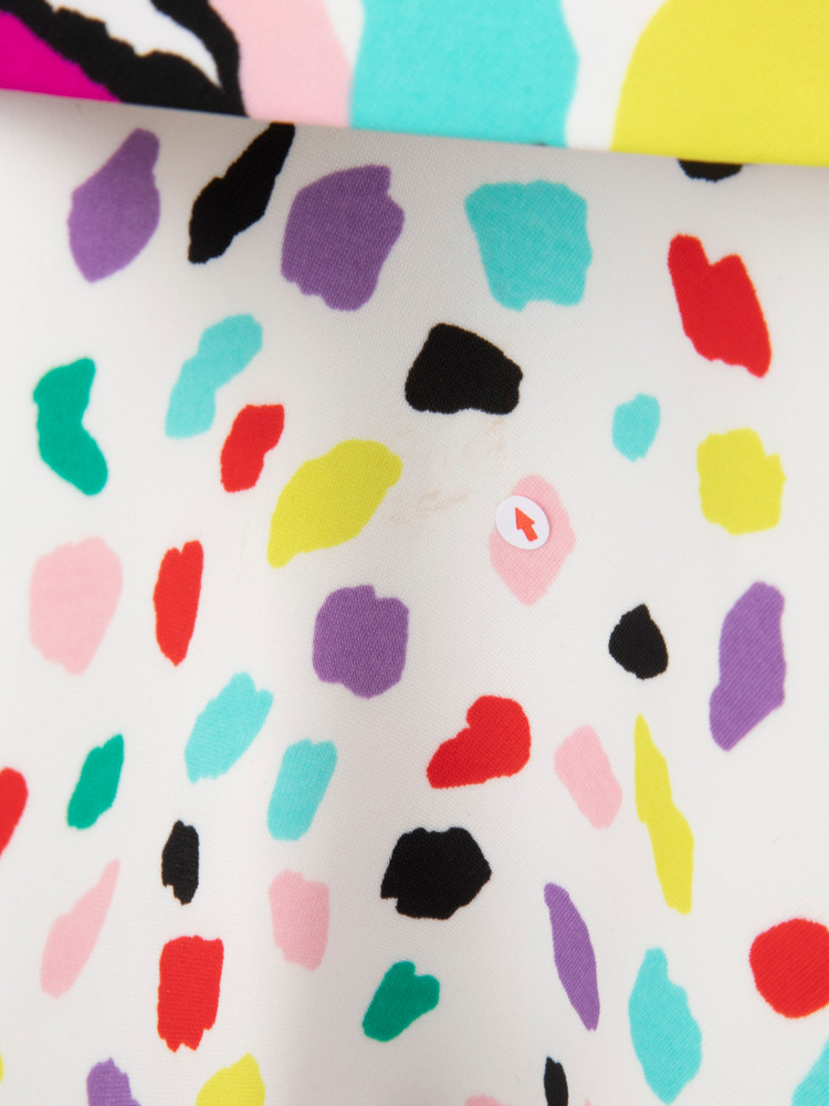 Moschino Abstract Rose Print Dress