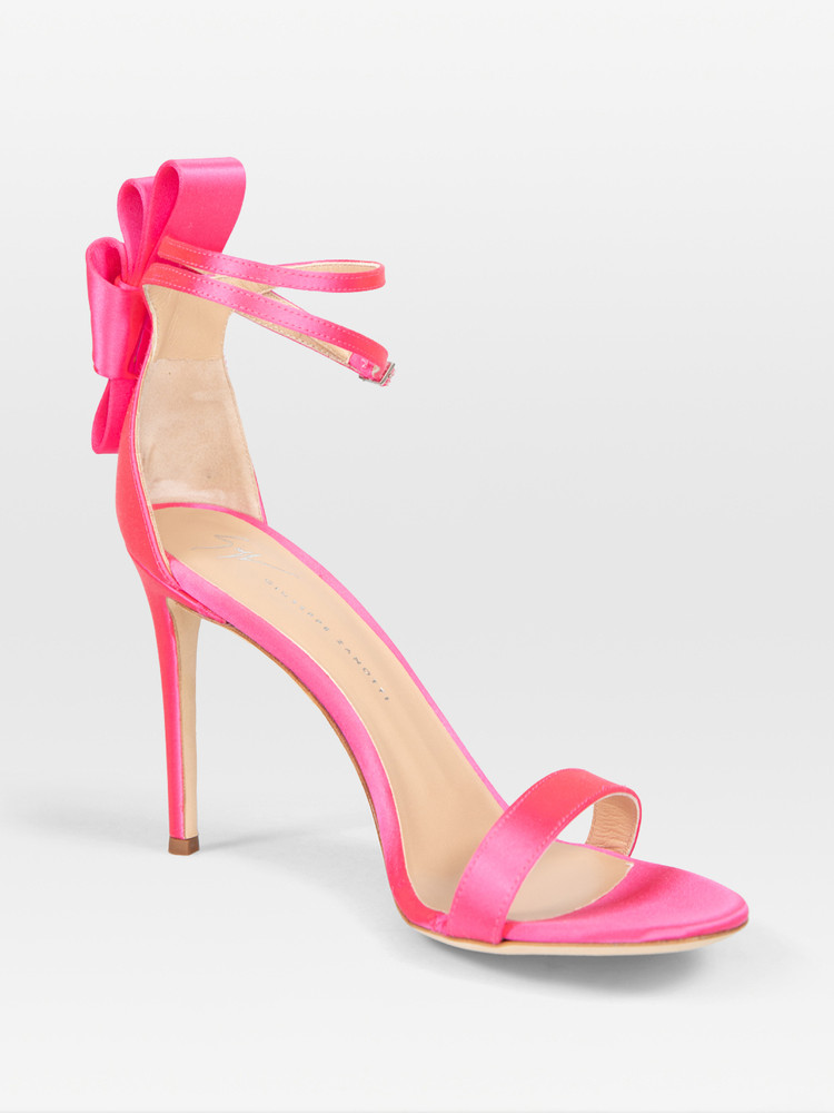 Giuseppe Zanotti Pink Bow Detail Sandals