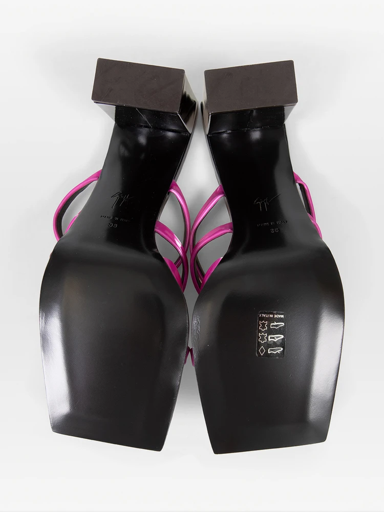 Giuseppe Zanotti Fuchsia Shangay 85 Mules