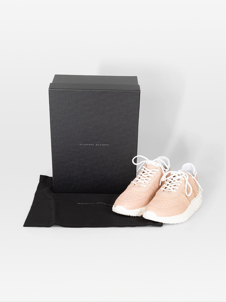 Giuseppe Zanotti Beige Leather Urchin Trainers