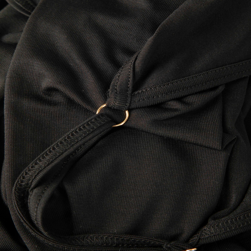 Jacquemus Black Long Sleeve Backless Top
