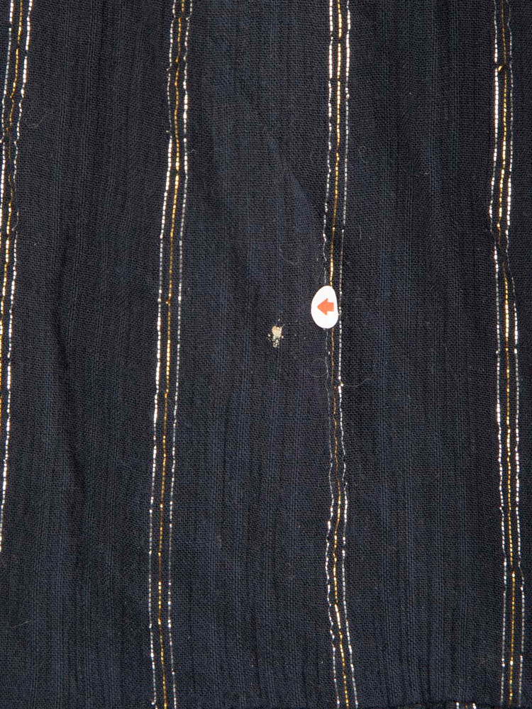ba&sh Navy Metallic Stripe Knee Length Dress