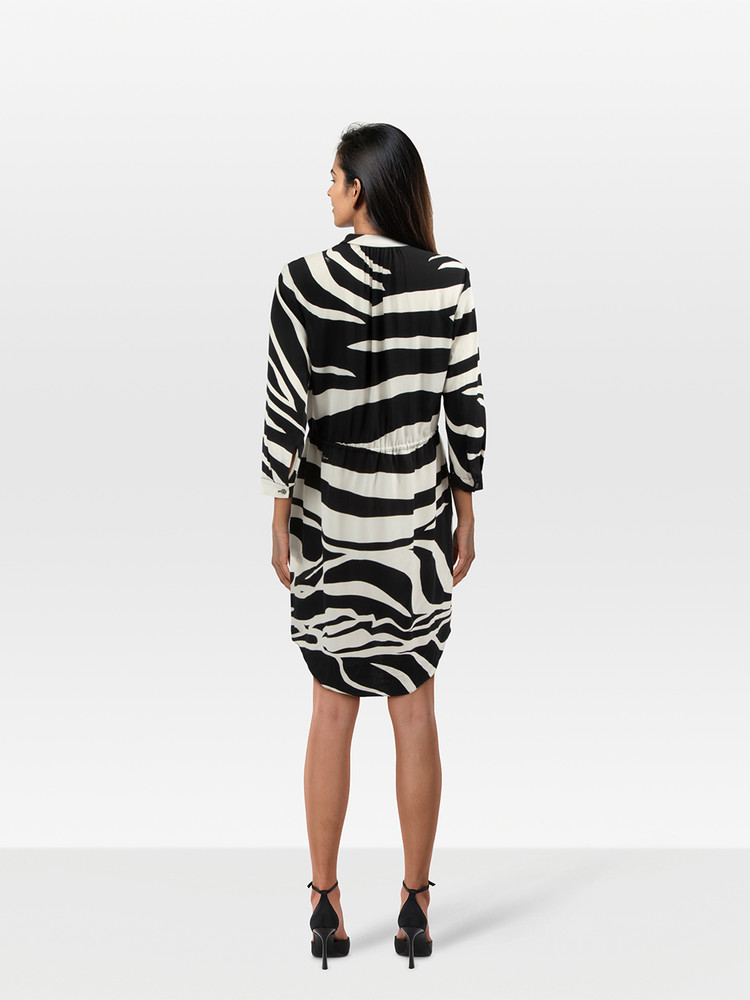 Diane Von Furstenberg Silk Zebra Print Dress