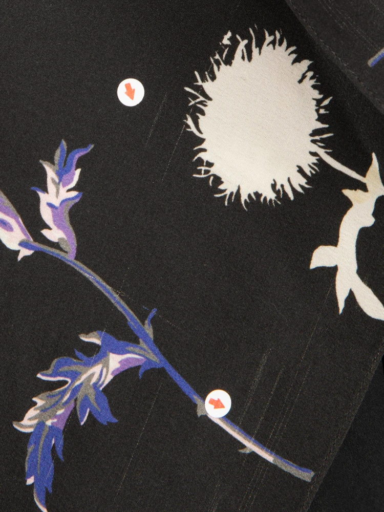 Kenzo Dandelion Print Silk Dress