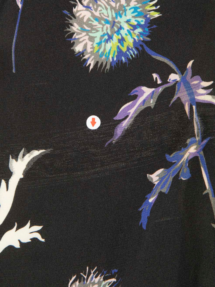 Kenzo Dandelion Print Silk Dress