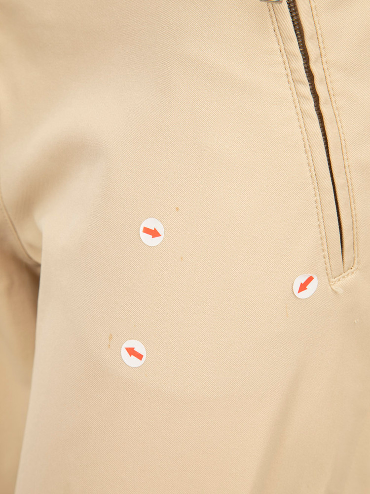 Prada Beige Slim Fit Mid Rise Trousers