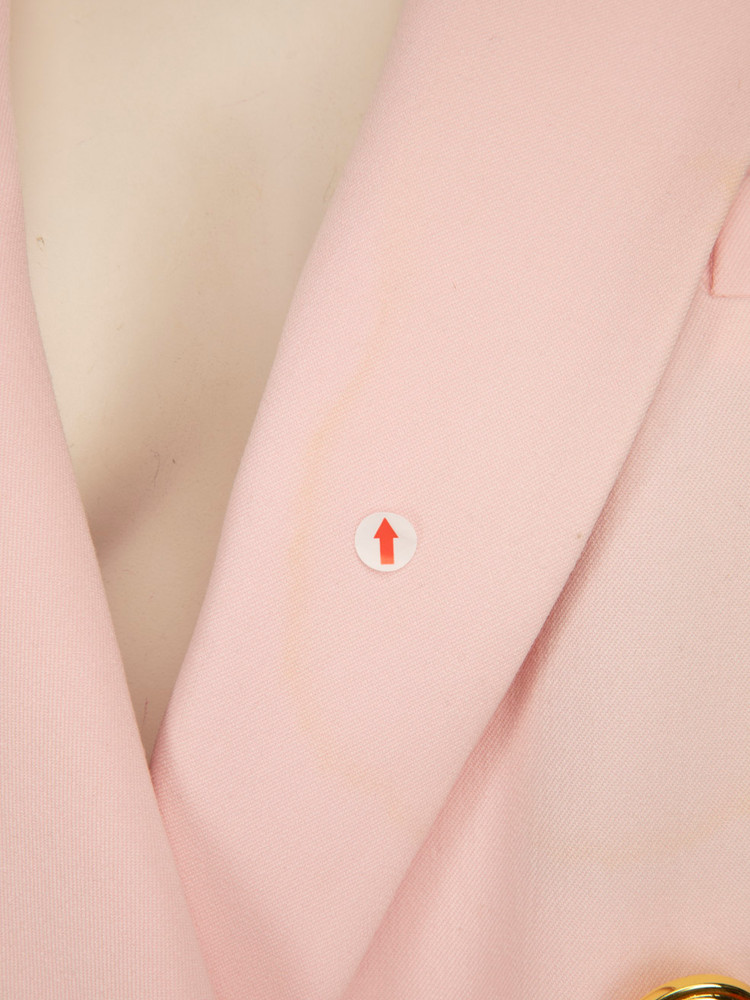 Balmain Pink Crystal Detail Blazer