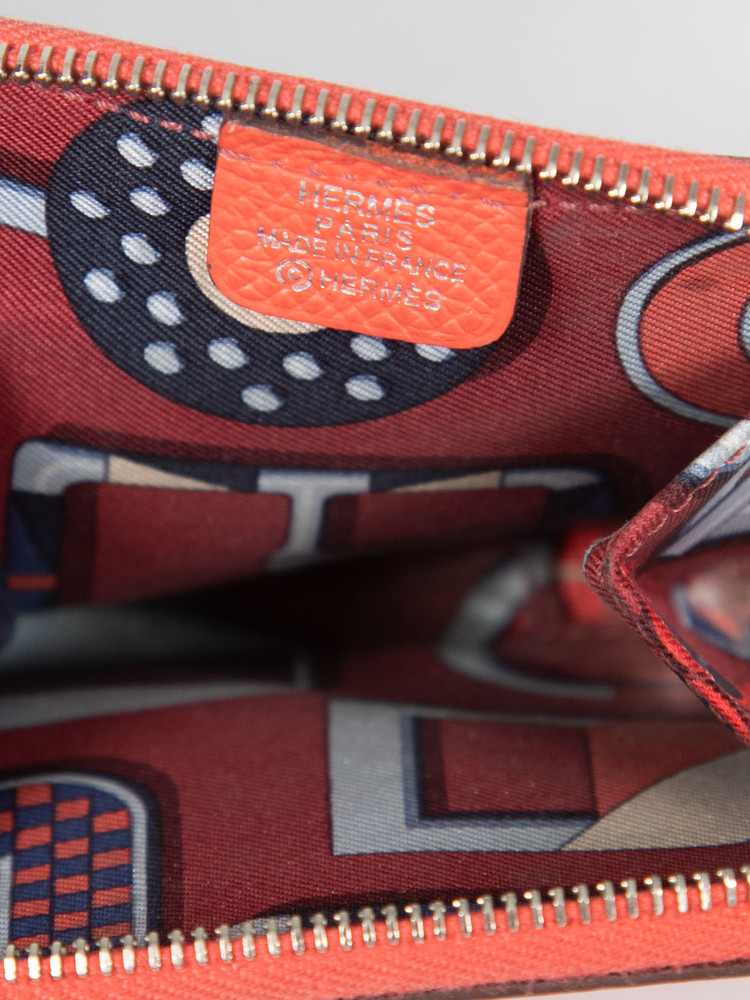 Hermès Salmon Pink Coin Pouch