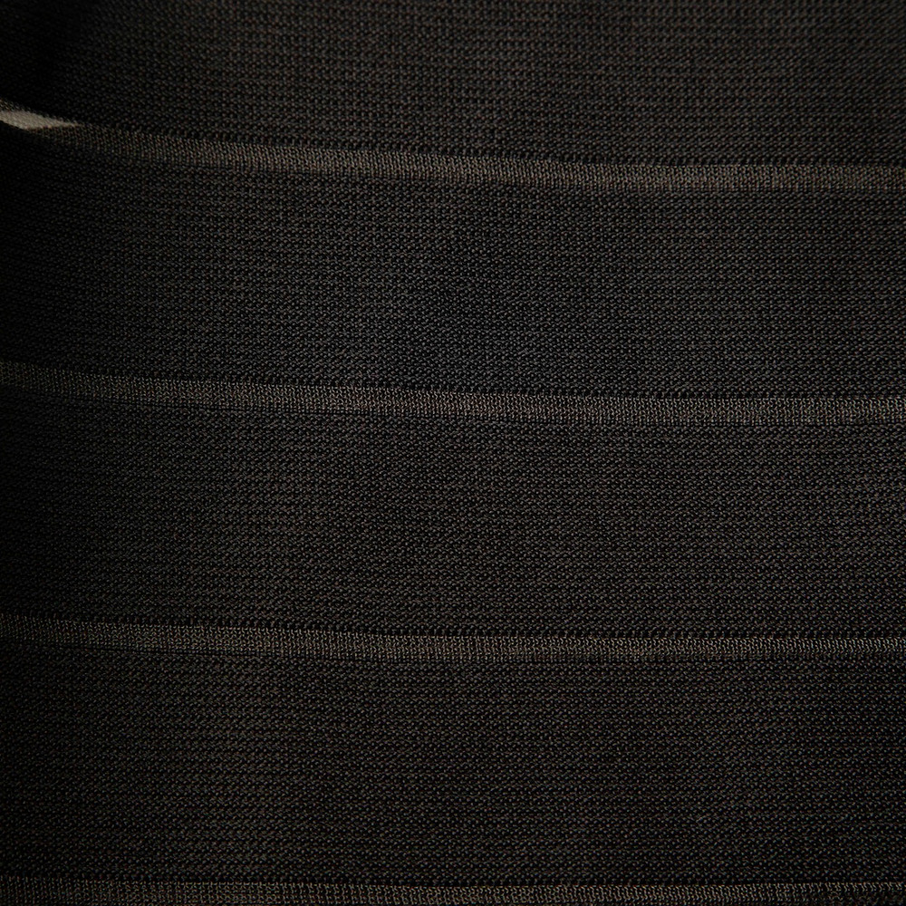 Balmain Black Body Con Bandage Mini Dress