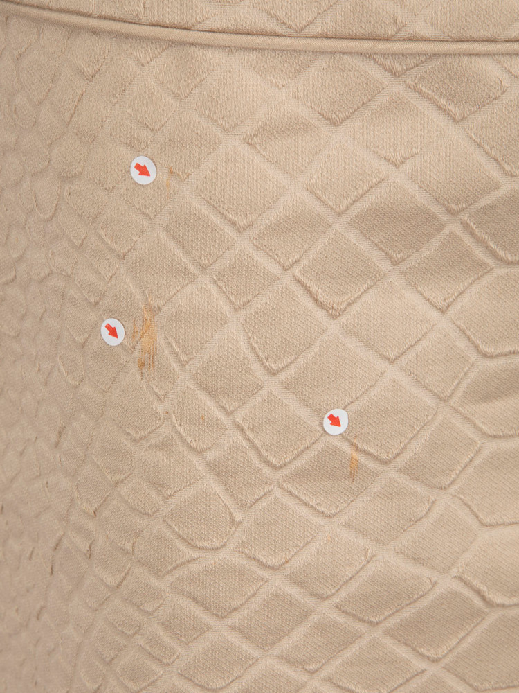 Versace Beige Python Embossed Skirt