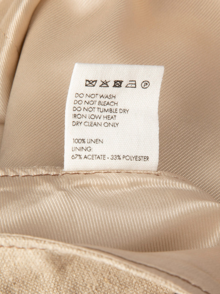 Jacquemus Beige Linen Halterneck Top
