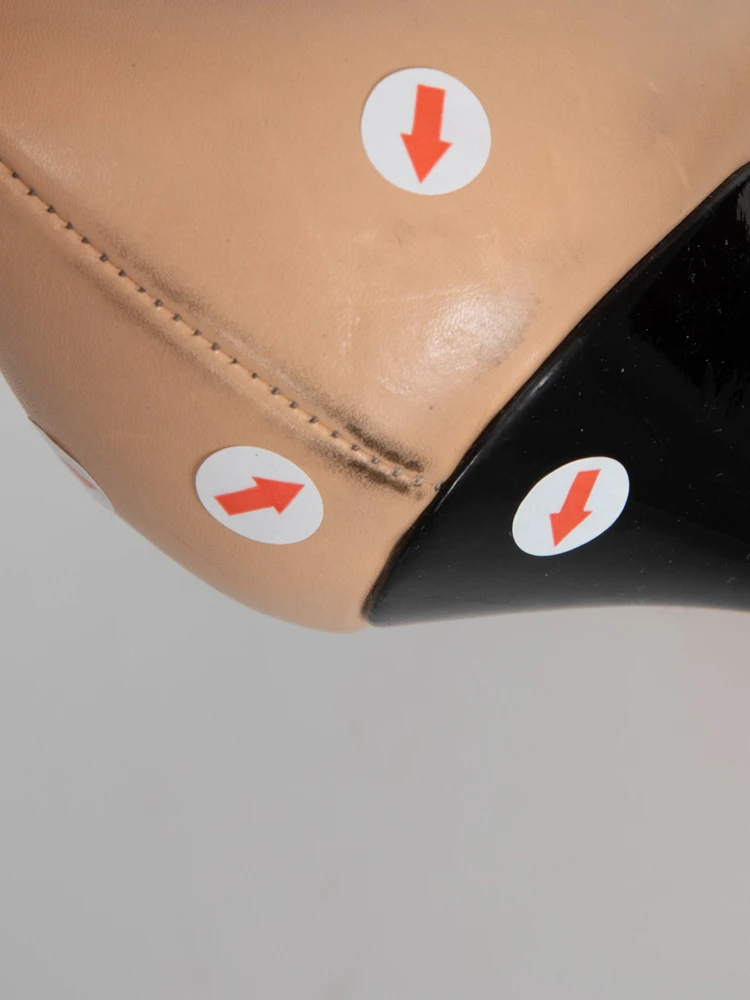 Nicholas Kirkwood Beige Peep Toe Leather Heels