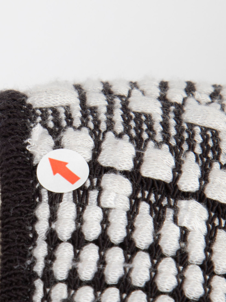 Helmut Lang Black & White Woven Detail Dress
