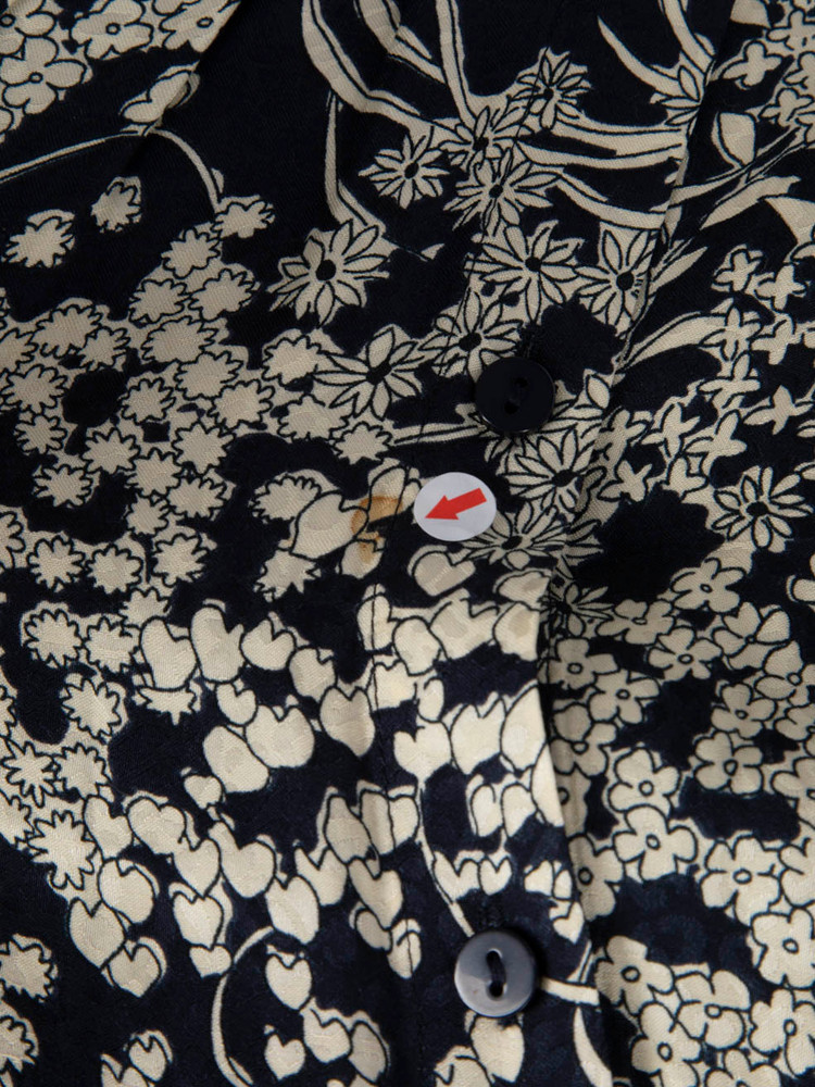 ba&sh Floral Print Short Sleeve Mini Dress