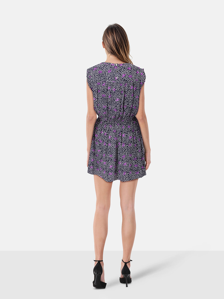 Maje Sleeveless Floral Print Dress