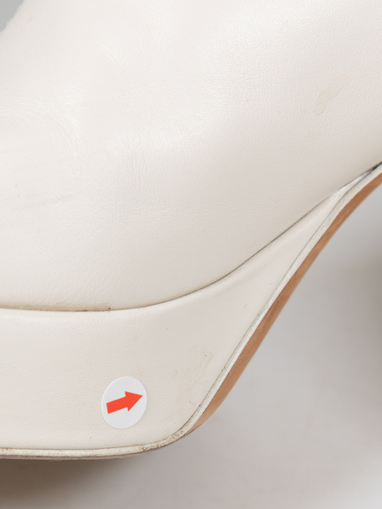 3.1 Phillip Lim Cream Leather Naomi Zip Boots