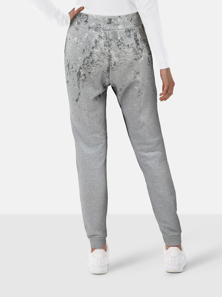 Balenciaga Grey Paint Splatter Print Joggers