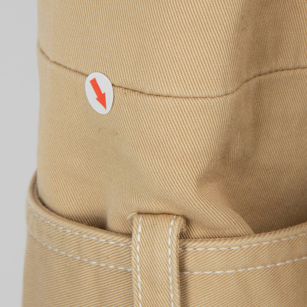 ANNA QUAN  Beige Belted Long Buttoned Coat