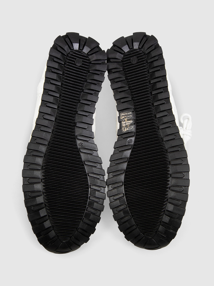 Giuseppe Zanotti White Crocodile Print Jimi Trainers
