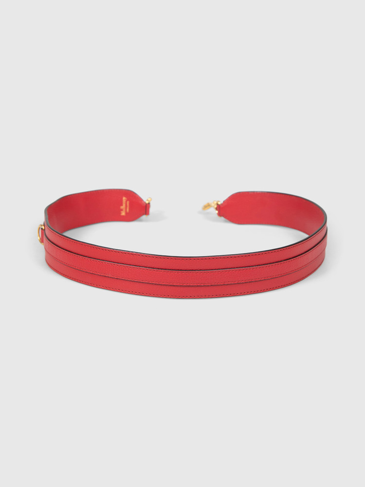 Mulberry Red Leather Bag Strap