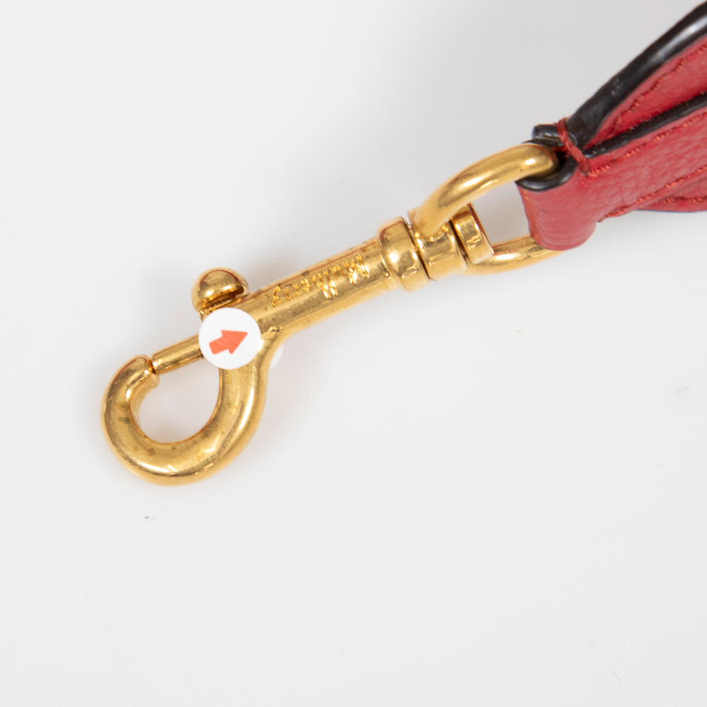 Mulberry Red Leather Bag Strap