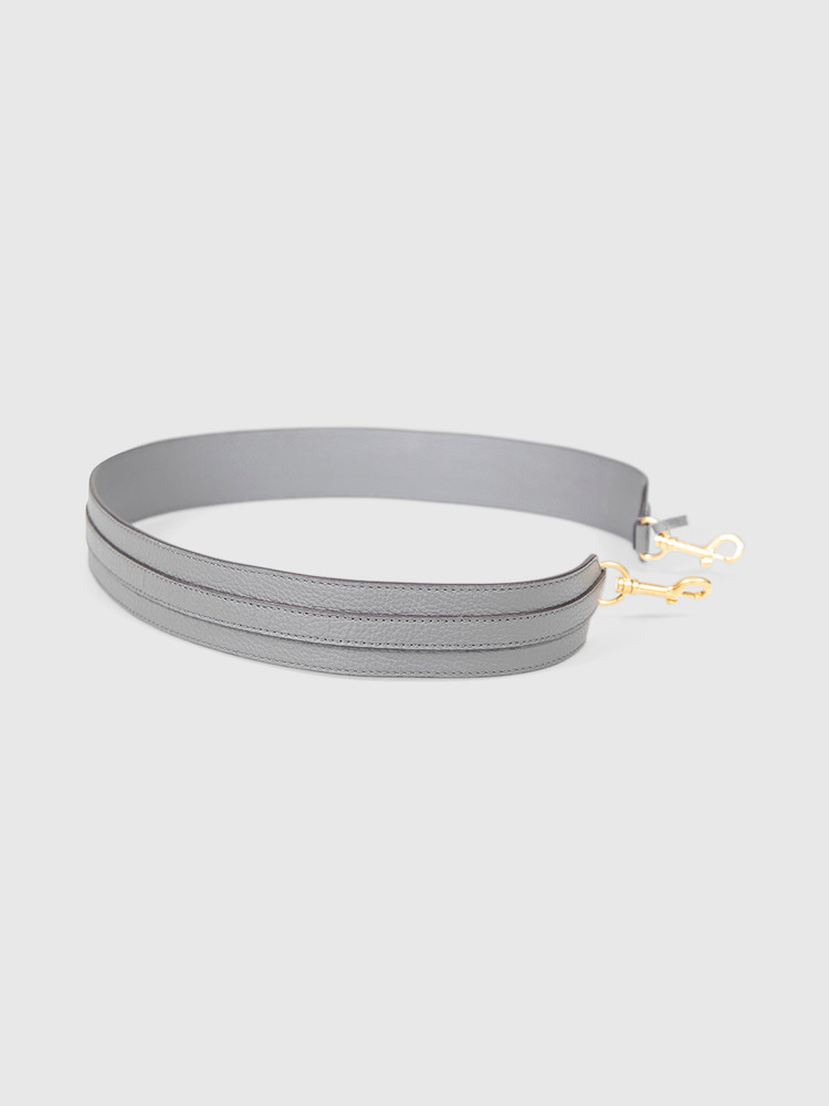 Mulberry Grey Leather Bag Strap