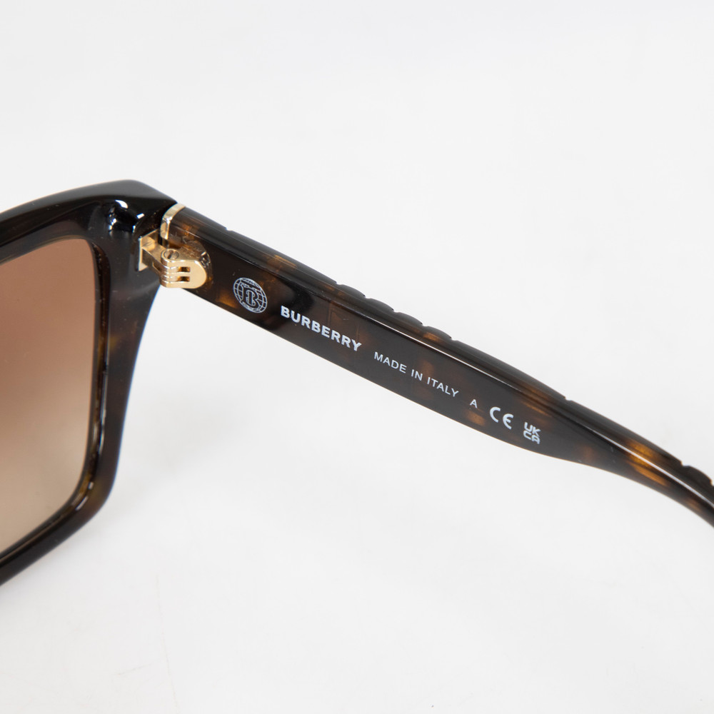 Burberry Brown Tortoiseshell Square Arden Sunglasses