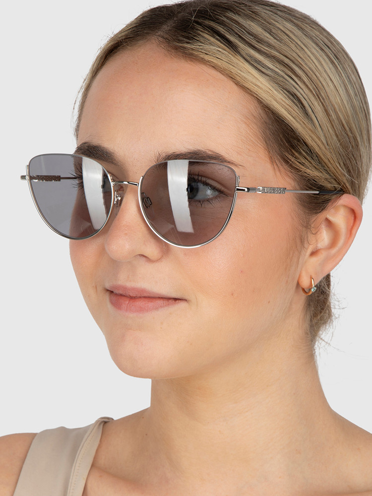 Burberry Silver Metal Harper Sunglasses