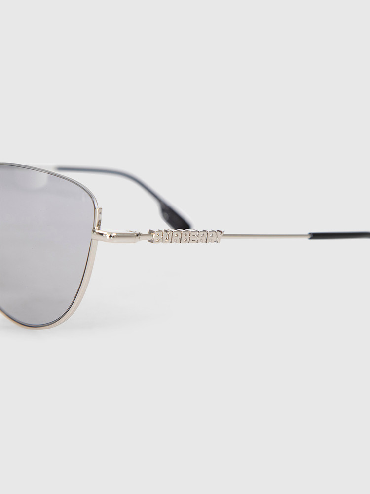 Burberry Silver Metal Harper Sunglasses