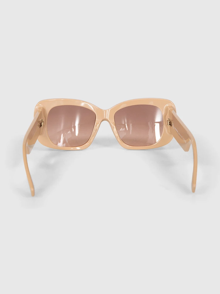 Burberry Brown Square Frame Gradient Sunglasses