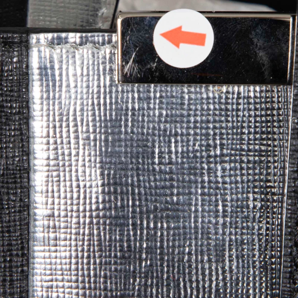 Fendi Black & Silver Leather Medium 2Jours Tote