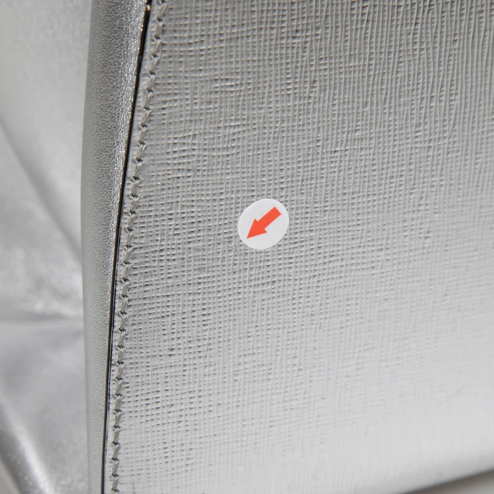 Fendi Black & Silver Leather Medium 2Jours Tote