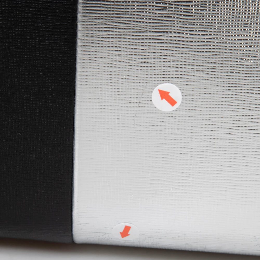 Fendi Black & Silver Leather Medium 2Jours Tote