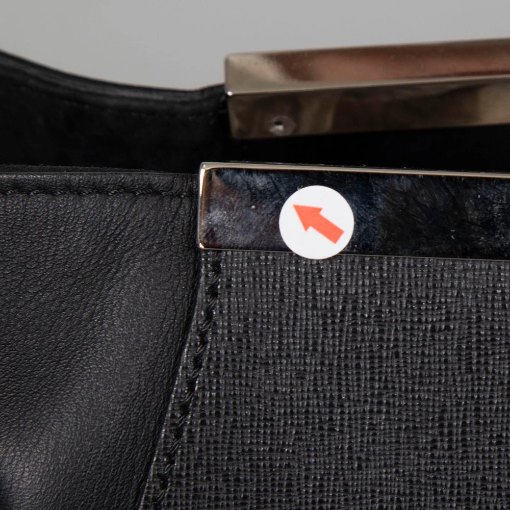 Fendi Black & Silver Leather Medium 2Jours Tote