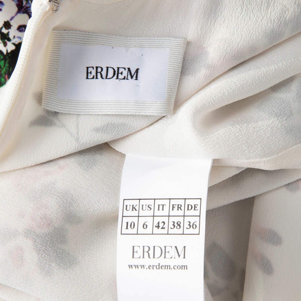 Erdem Floral Print Emma Long Sleeve Dress