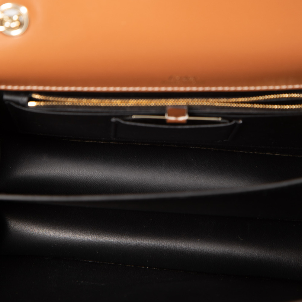 Cartier Brown Leather Panthère De Cartier Chain Bag