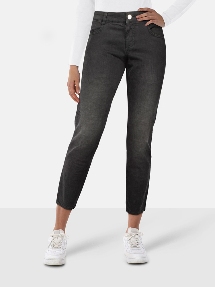 Stella McCartney Black Faded Zip Detail Jeans