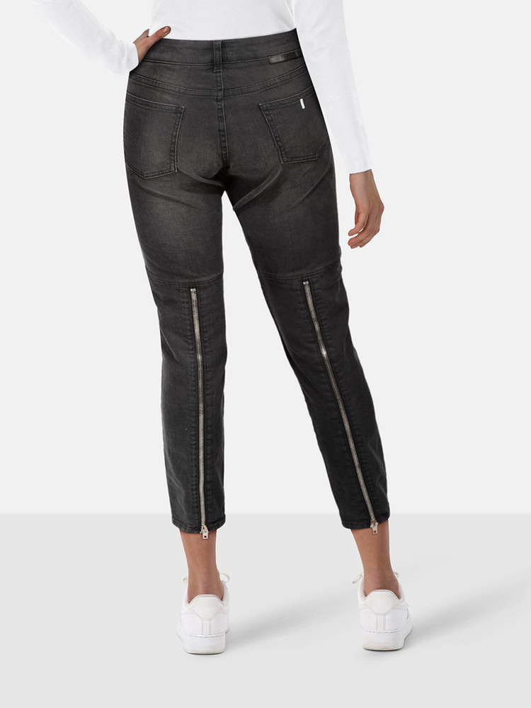 Stella McCartney Black Faded Zip Detail Jeans