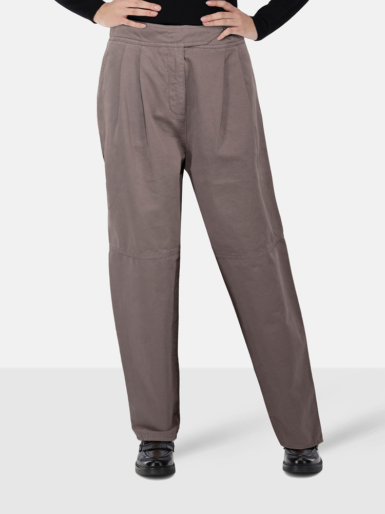 Etro Mauve Tapered High Rise Trousers