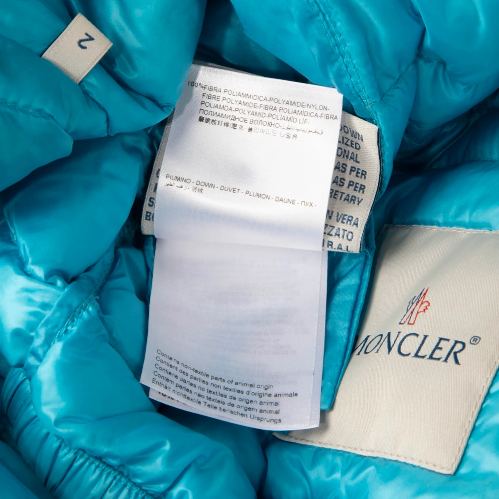 Moncler Blue Down Filled Puffer Jacket