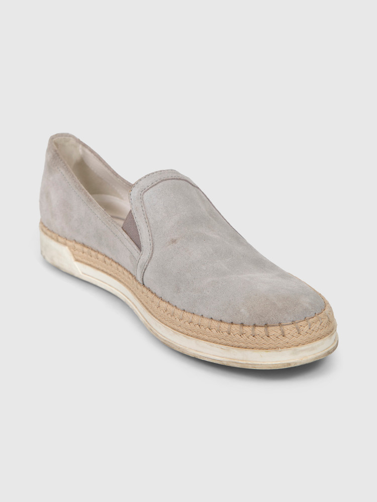 Tod's Limited Edition Grey Suede Espadrilles