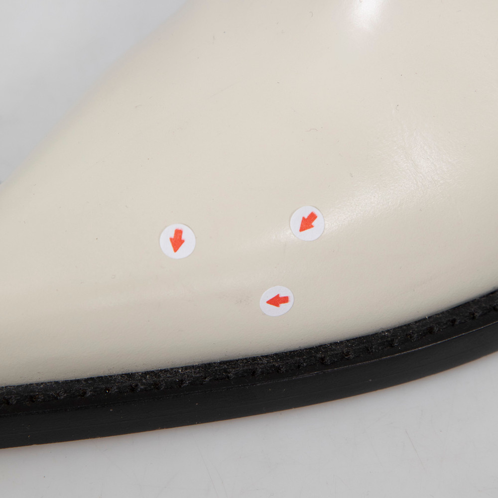 Bottega Veneta White Leather Ankle Cut Out Boots